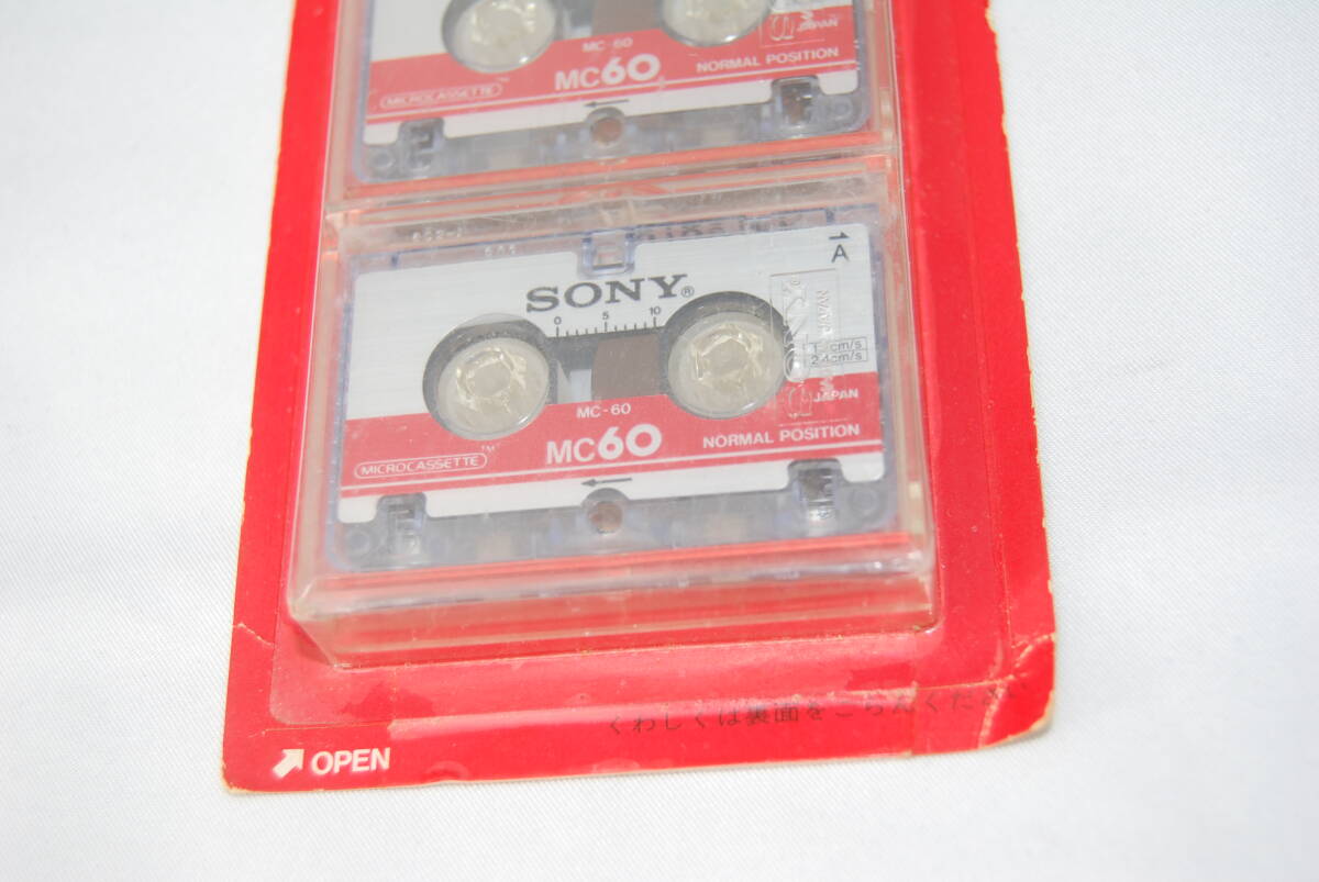 ★貴重★送料無料★未使用品？★ SONY ソニー マイクロカセットテープ MC60 (MC-60) 3本セット #SA-443