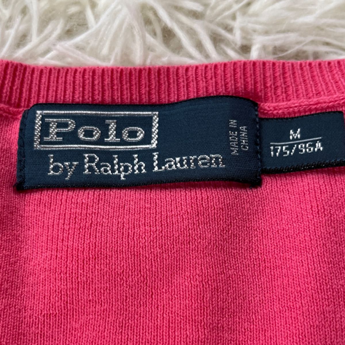 Polo  by Ralph Lauren メンズ　コットンセーター　Ｖネック　長袖　薄手　Mサイズ