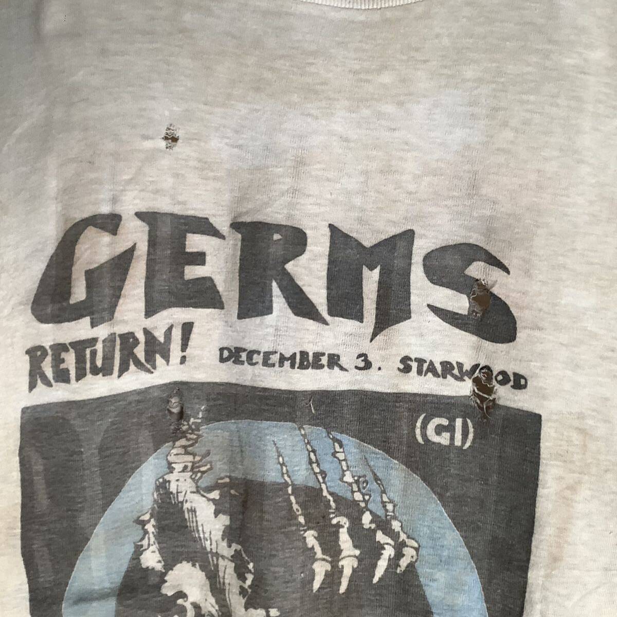 当時もの 1980s GERMS Return! パンク Carifornia Dream製 ヴィンテージ Tシャツ ロック 80s 90s の画像5