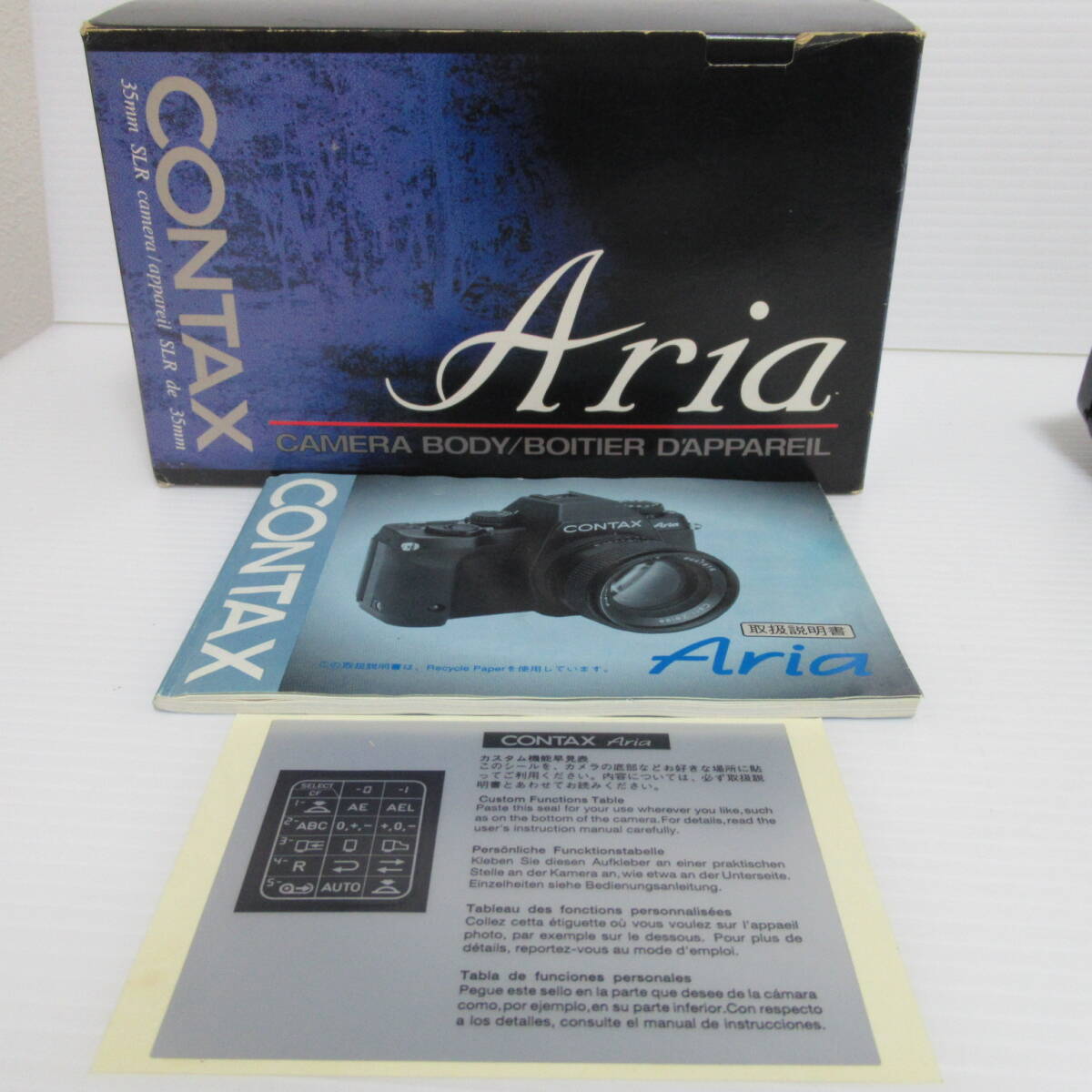 カメラ コンタックス Aria CAMERA BODY/BOITIER DAPPAREIL CONTAX 箱付き 通電確認済 60サイズ発送 ｐ/2605868-42-mrrzの画像7