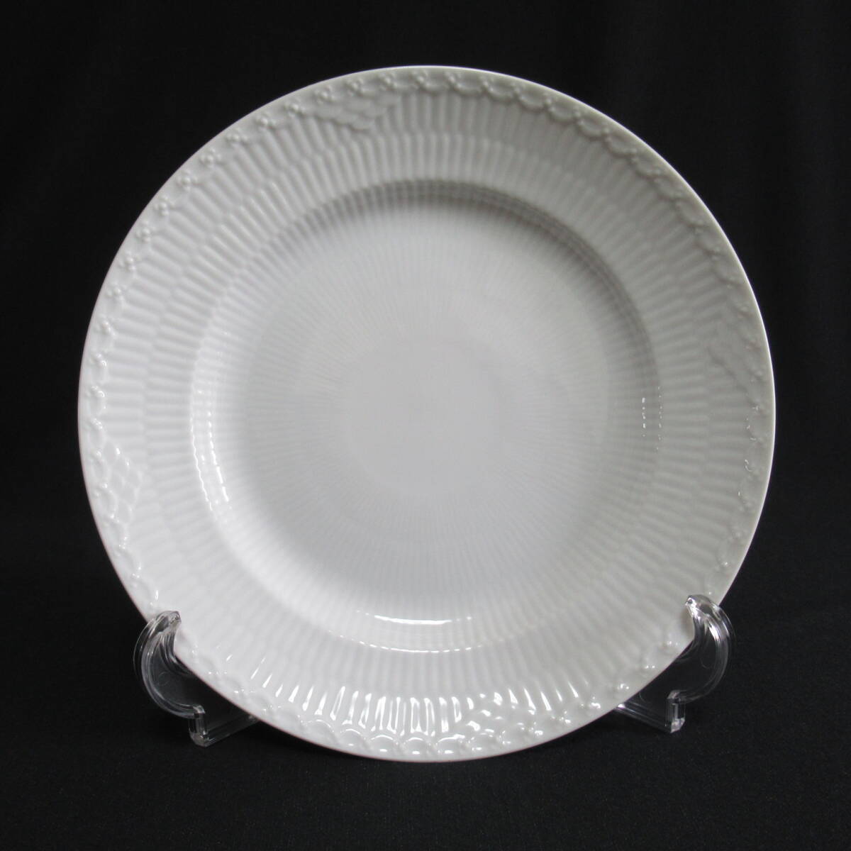 ロイヤルコペンハーゲン ホワイトフルーテッド プレイン プレート 22cm 計6枚 洋食器 皿 テーブルウェア 100サイズ発送 w-2608411-206-mrrzの画像2