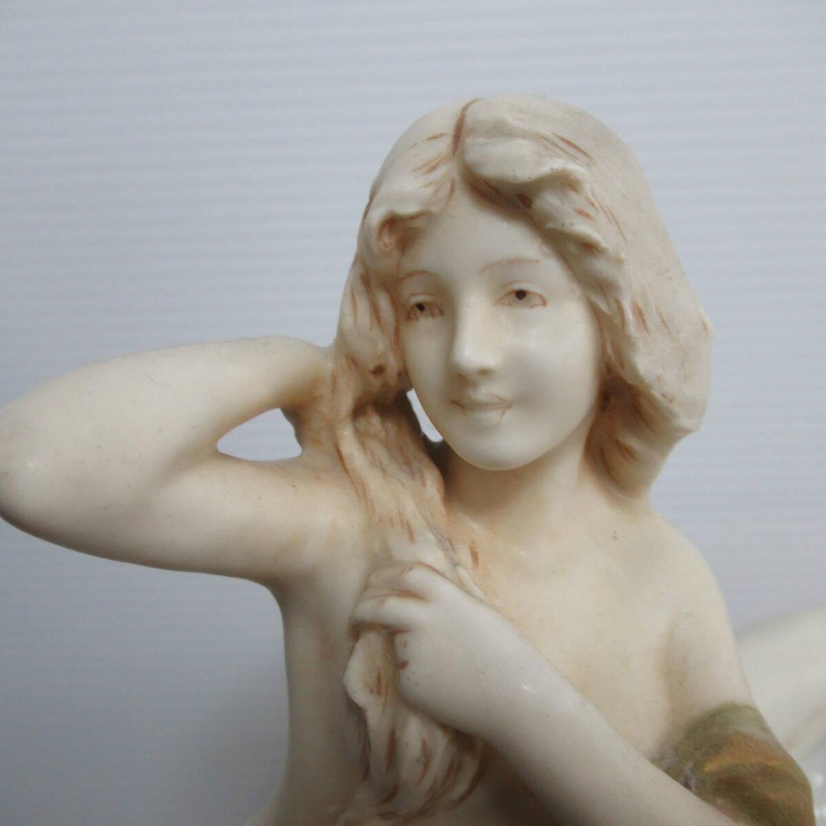 春の女神像 Royal dux フィギュリン 西洋陶器 インテリア置物 アンティーク 陶器 ケース付き 140サイズ発送 w-2597187-39-mrrzの画像4