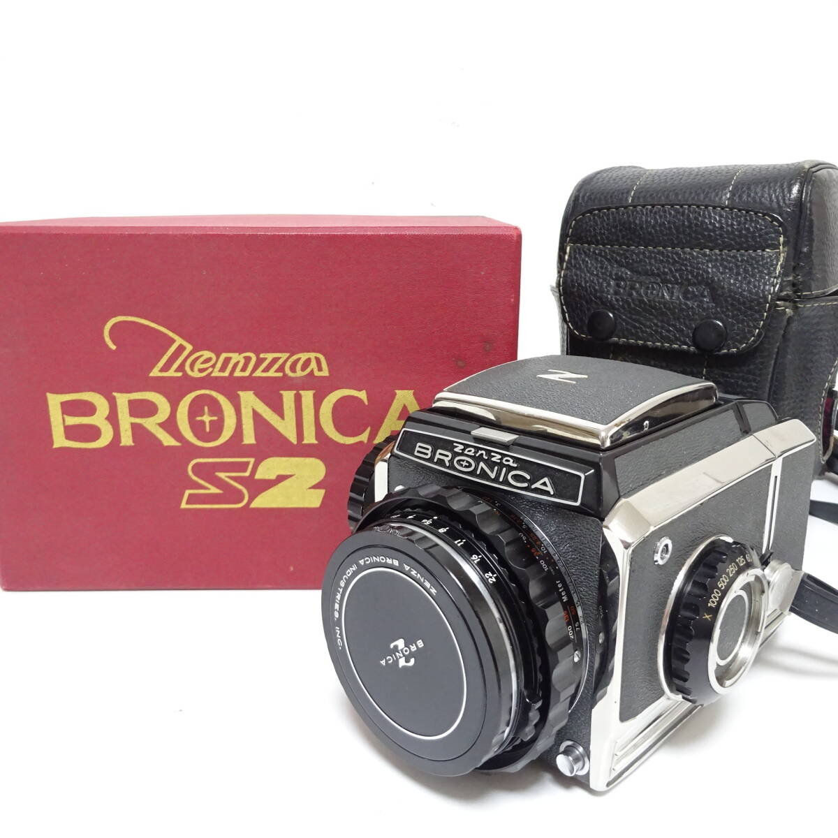 ZENZA BRONICA 中判カメラ 箱ケース付き 動作未確認 80サイズ発送 K-2624650-172mrrz_画像1