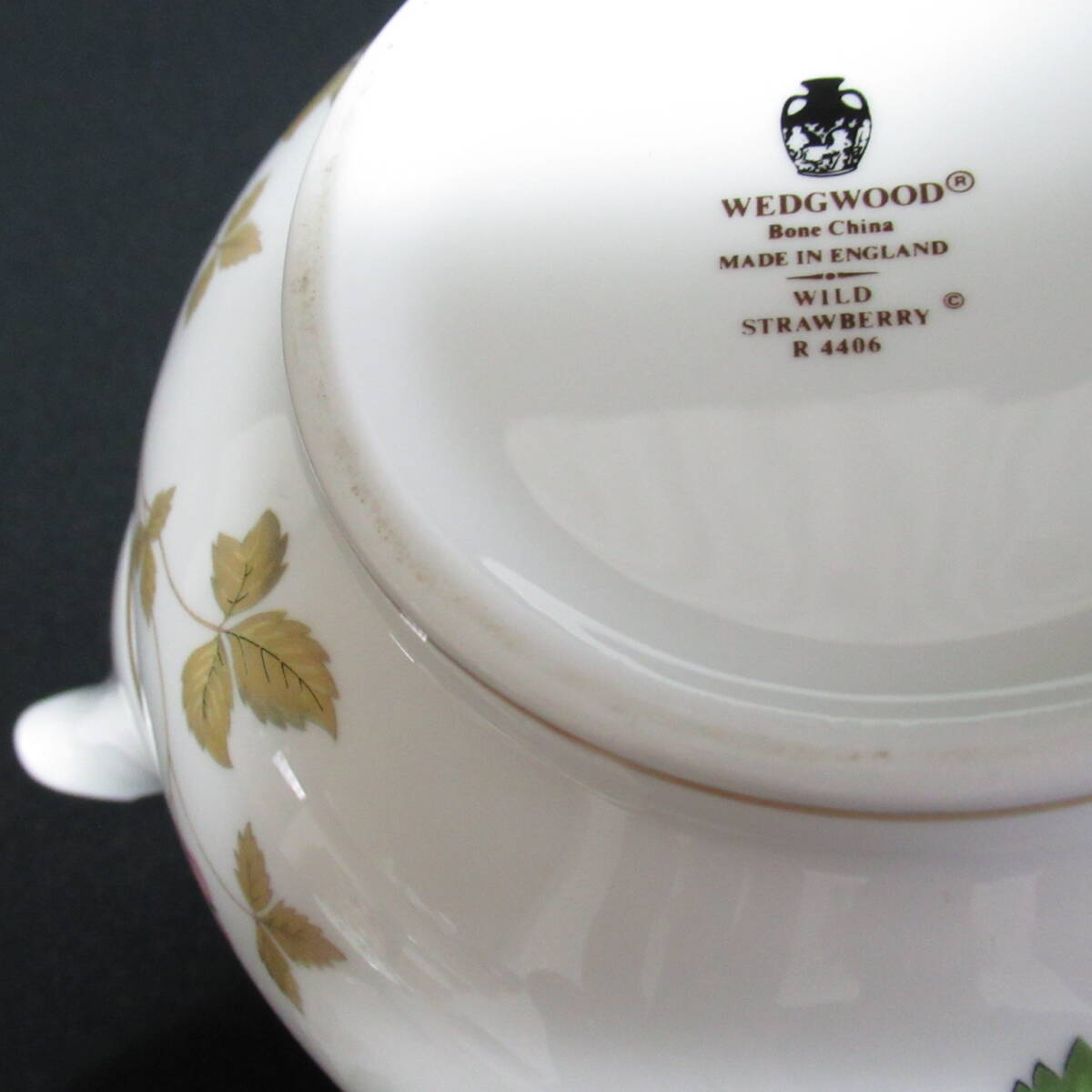 ウェッジウッド ワイルドストロベリー ティーポット シュガーカップ クリーマー 計3点 WEDGWOOD 洋食器 80サイズ発送 w-2641618-39-mrrzの画像10