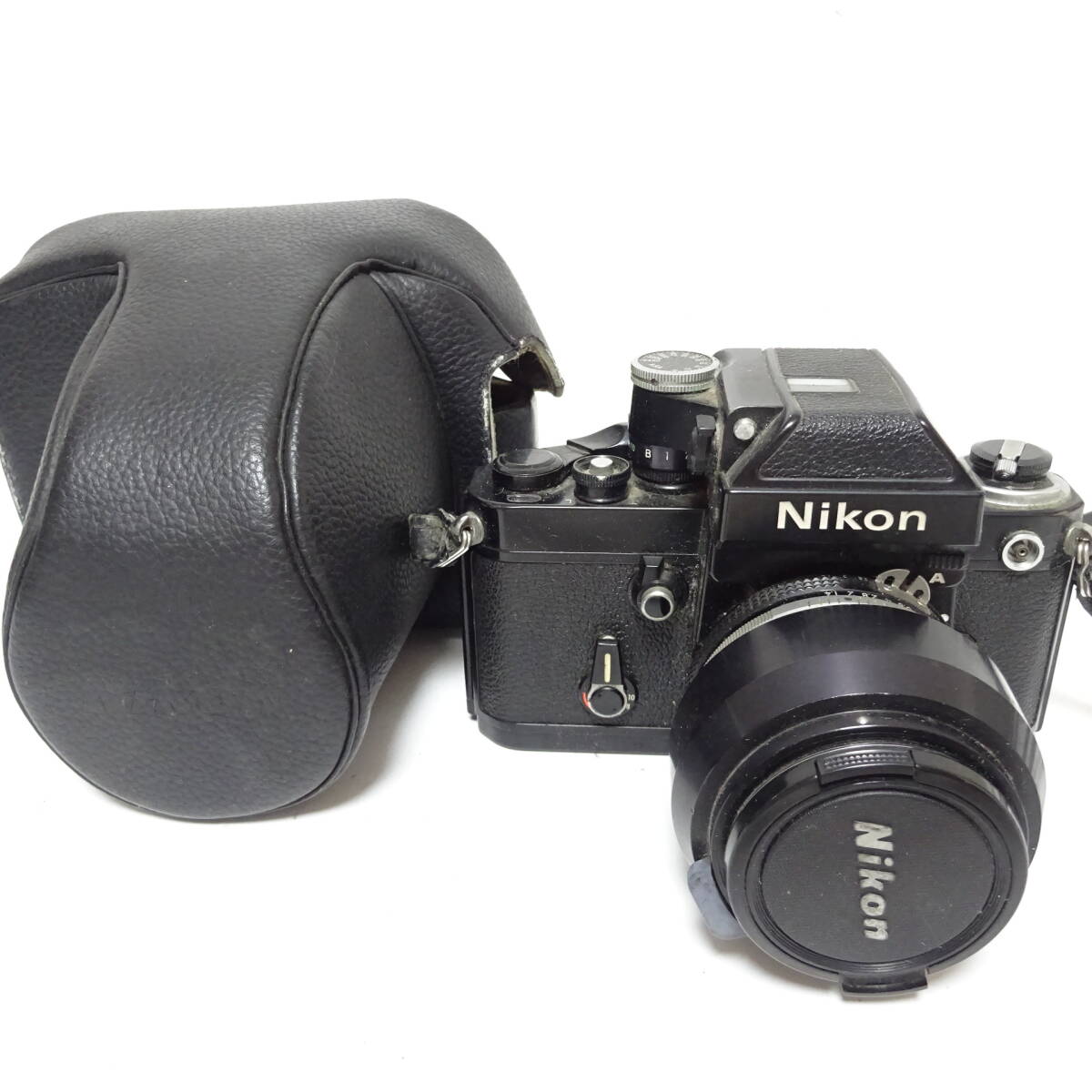 ニコン フィルム一眼カメラ 50mm 1:1.4 レンズ ケース劣化粉吹きあり Nikon 動作未確認 ジャンク品 80サイズ発送 KK-2629064-187-mrrz_画像1