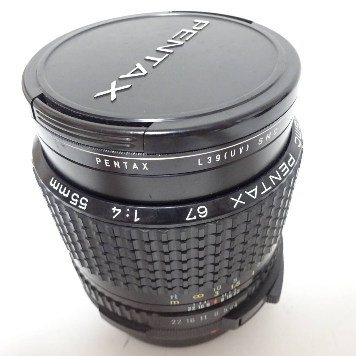 ペンタックス 67 1:4 55mm カメラレンズ ケース付き SMC PENTAX 動作未確認 ジャンク品 60サイズ発送 KK-2669473-203-mrrz_画像6