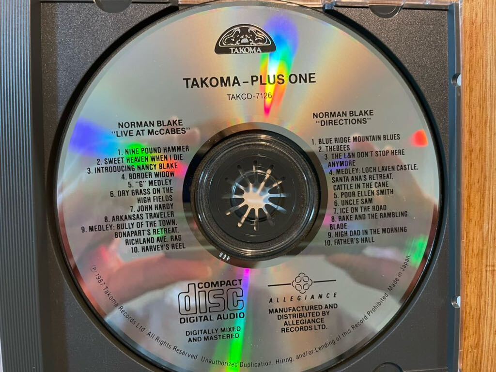 CD NORMAN BLAKE / TAKOMA PLUS ONEの画像2