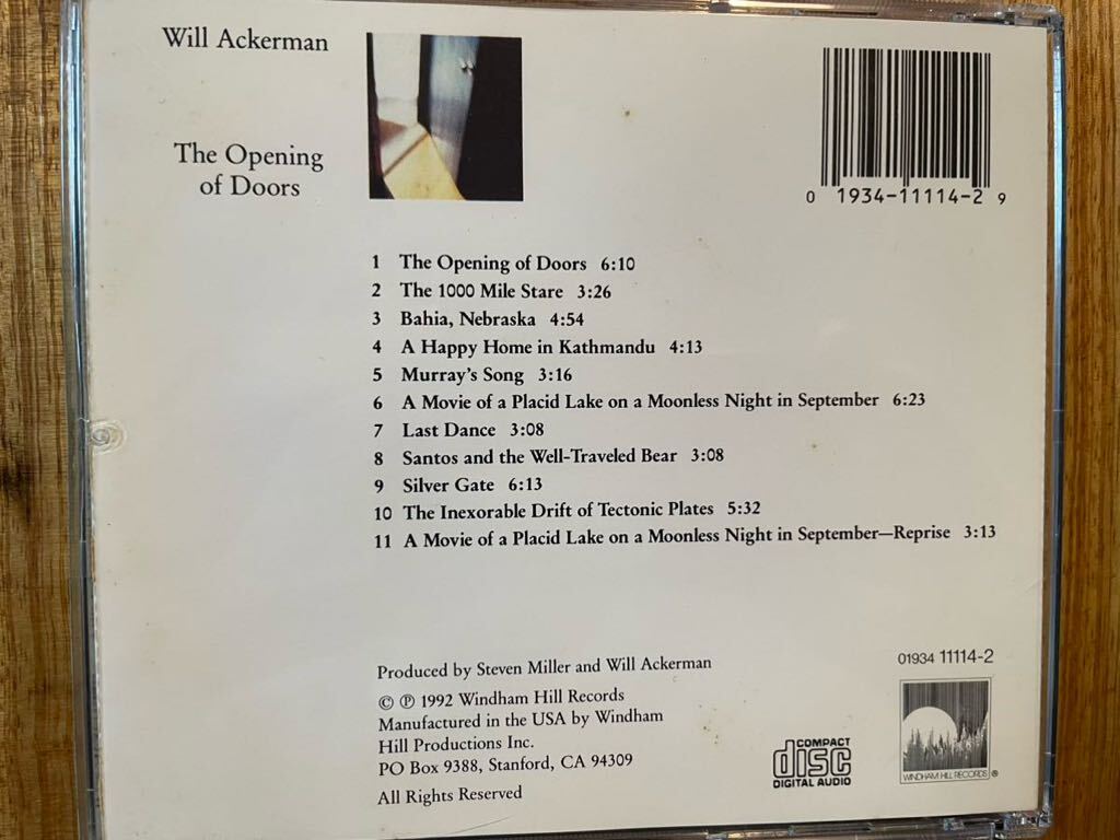 CD WILL ACKERMAN / THE OPENING OF DOORSの画像3