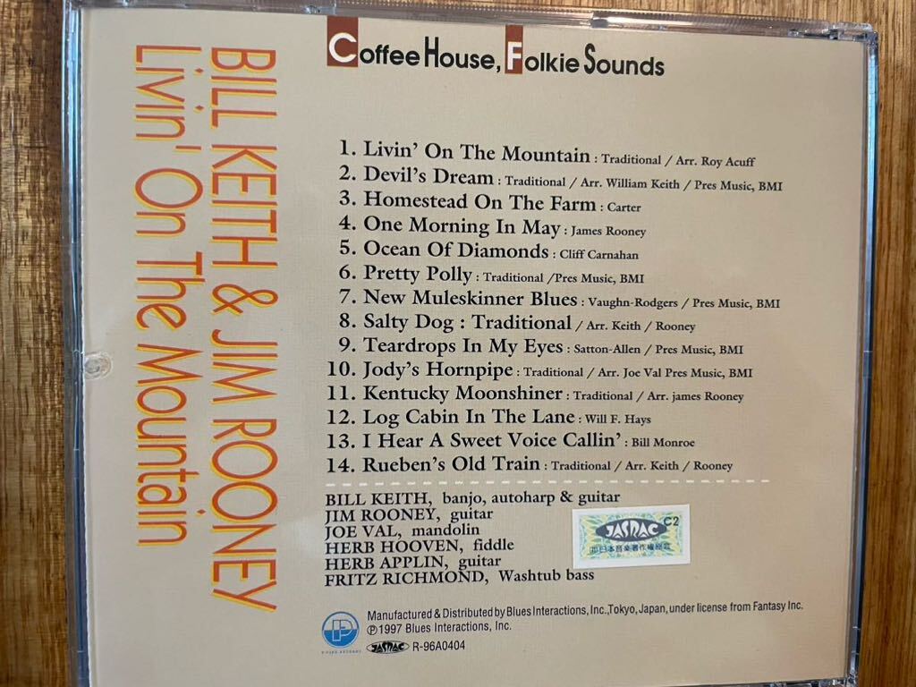 CD BILL KEITH & JIM ROONEY / LIVIN ON THE MOUNTAINの画像3