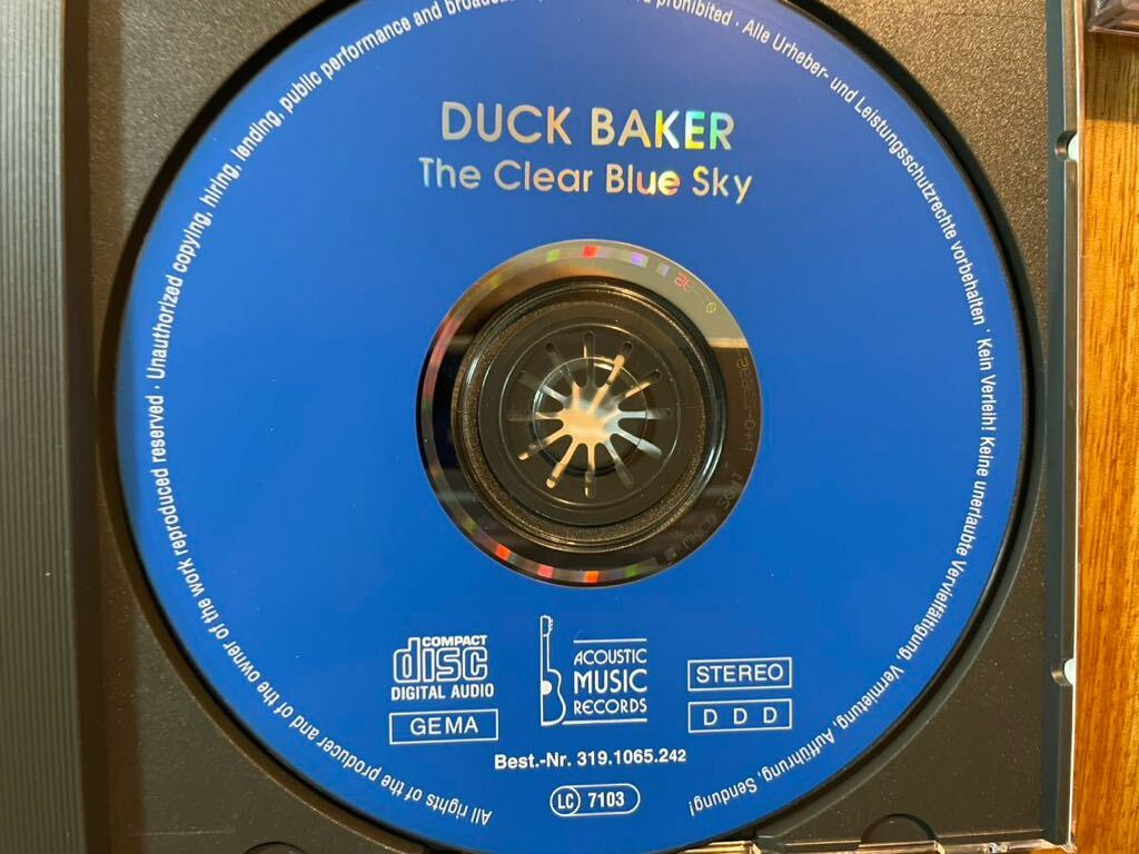 CD DUCK BAKER / THE CLEAR BLUE SKY_画像3