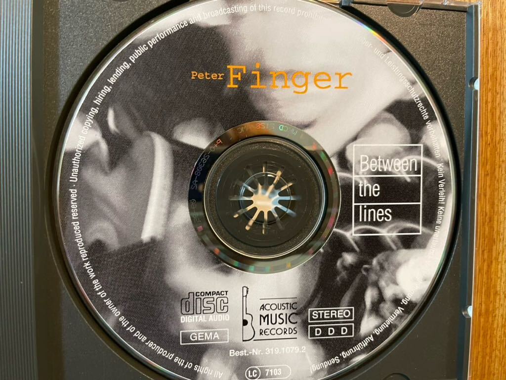 CD PETER FINGER / BETWEEN THE LINESの画像2