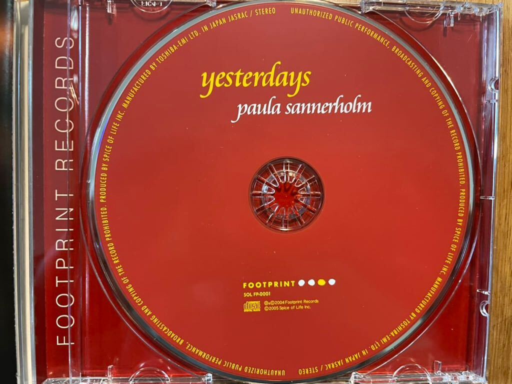 CD PAULA SANNERHOLM / YESTERDAYS_画像2