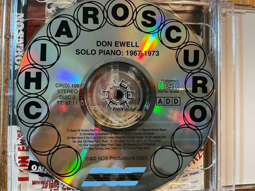 2CD DON EWELL / SOLO PIANO 1969ー1973の画像3