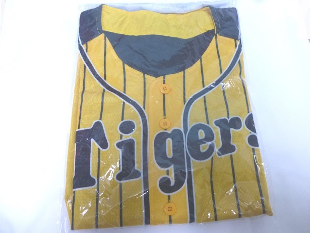 阪神タイガース ナンバージャージ 未使用保管品ユニホーム 非売品 黄色縦縞の画像2