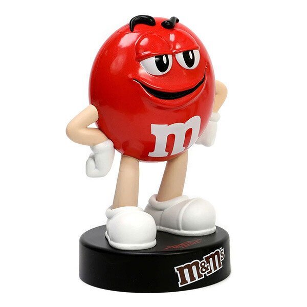 1円 新品 M&M'S ダイキャストメタル フィギュア レッド アメリカンインテリア ステッカー付 ガレージ 世田谷ベースの画像3