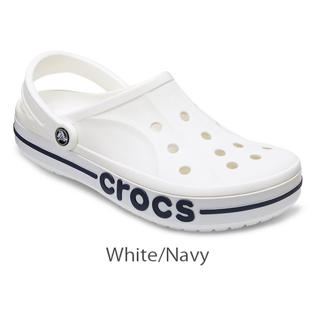 25cm クロックス crocs バヤバンド クロッグ Bayaband Clog White / Navy ホワイト ネイビー M7W9 新品_画像1