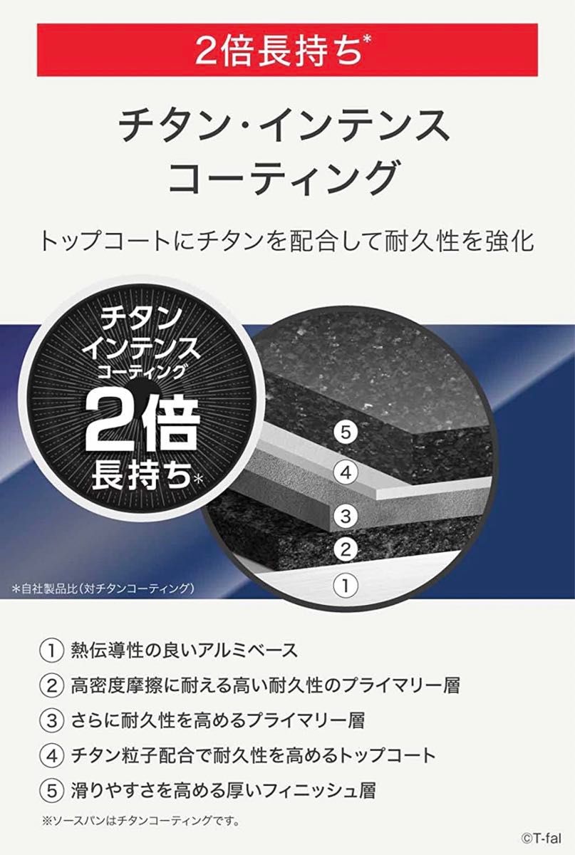 大特価【わがまま使う】ティファール　ガス火用　ソースパン 6点セット　フレンチ