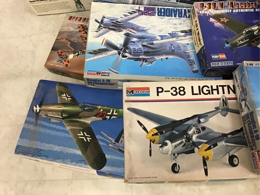 1円〜 同梱不可 ジャンク 1/48等 AD-6 SKYRAIDER、P-38 LIGHTNING 他の画像5