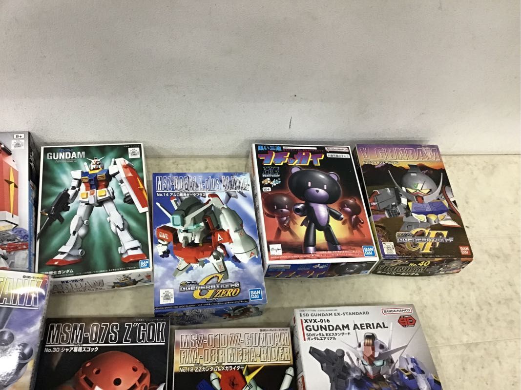 1円〜 同梱不可 ジャンク 1/100等 戦闘メカザブングル クラブタイプ、SDガンダム ガンダムエアリアル 他