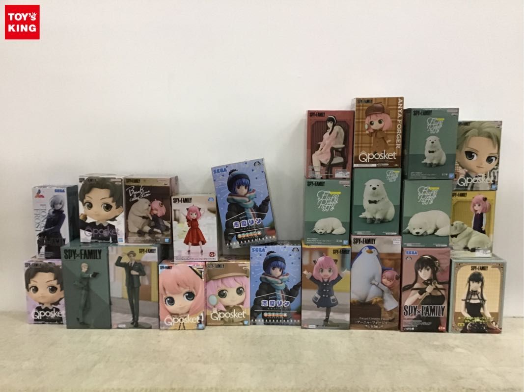 1円〜 同梱不可 ジャンク Q posket、ぬーどるストッパーフィギュア等 SPY×FAMILY、ゆるキャン_画像1