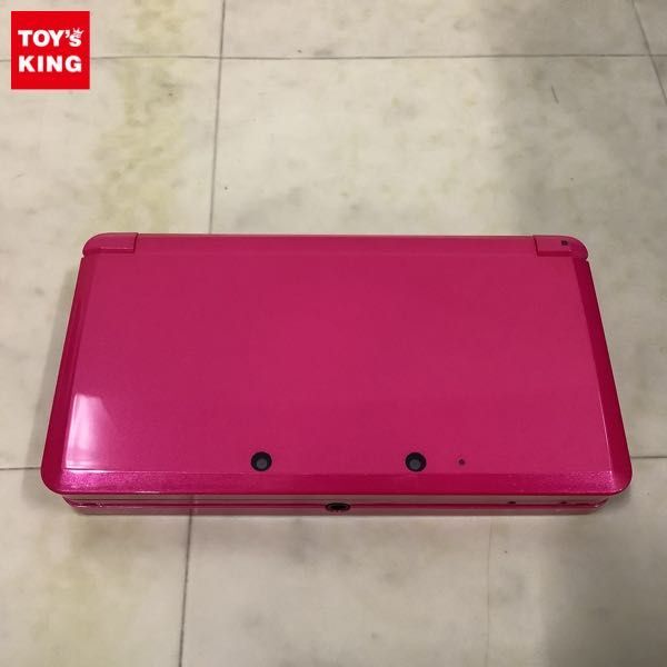 1円〜 動作確認/初期化済 箱無 NINTENDO 3DS 本体CTR-001 グロスピンク_画像1