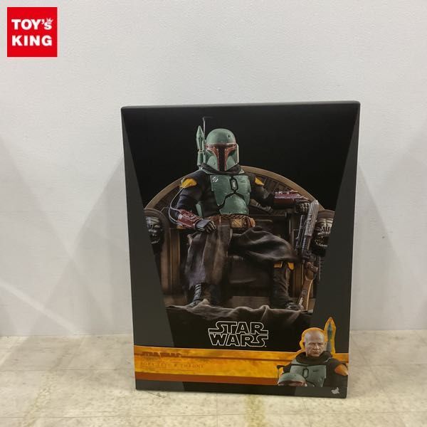 1円〜 ホットトイズ テレビ・マスターピース 1/6 TMS056 STAR WARS マンダロリアン ボバ・フェット リペイントアーマー版&玉座_画像1