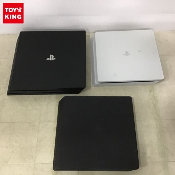 1円〜 動作確認/初期化済 箱無 PS4 本体 CUH-7000B ブラックCUH-2200A ホワイト ブラックの画像1