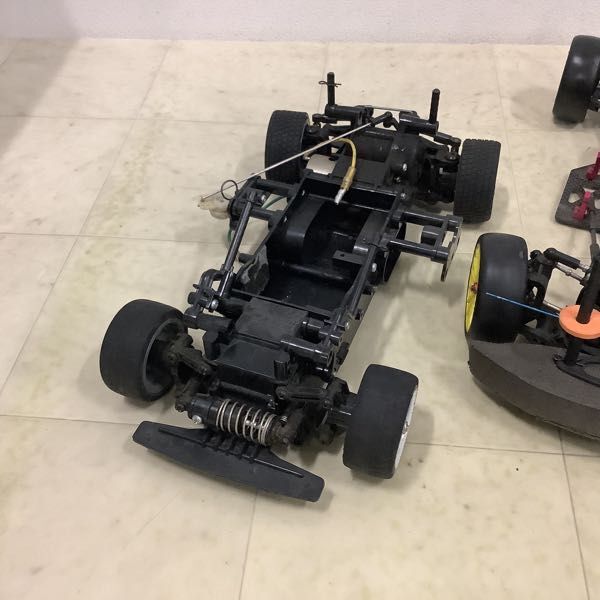 1円〜 訳あり ジャンク RC ラジコンカー シャーシ、タイヤ、タミヤ スーパーストックモーター TYPE R 等の画像2