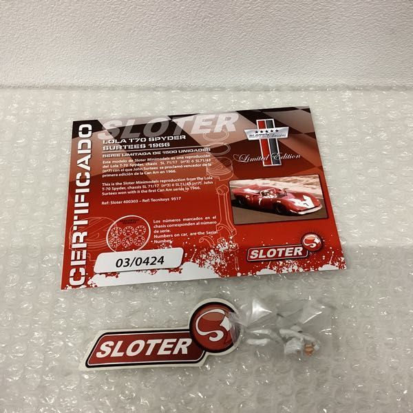 1円〜 SLOTER 1/32 スロットカー ローラ 770 Spyder Surteesの画像5