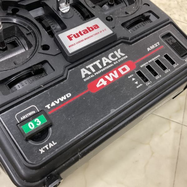 1円〜 箱無 タミヤ ATTACK 4WD 送信機 フタバ FP-R114H 受信器 他の画像6