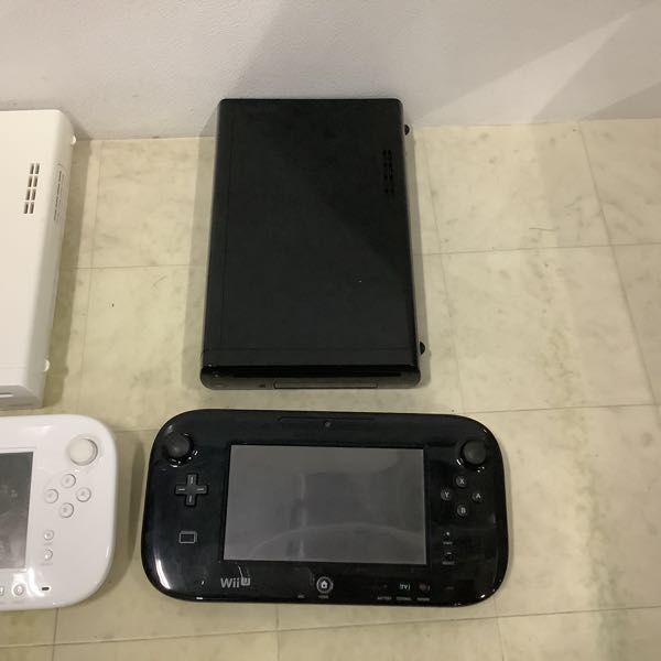 1円〜 初期化済 箱無 ニンテンドー Wii U 本体 32GB シロ WUP-101、Wii U Game Pad クロ WUP-010 他_画像3