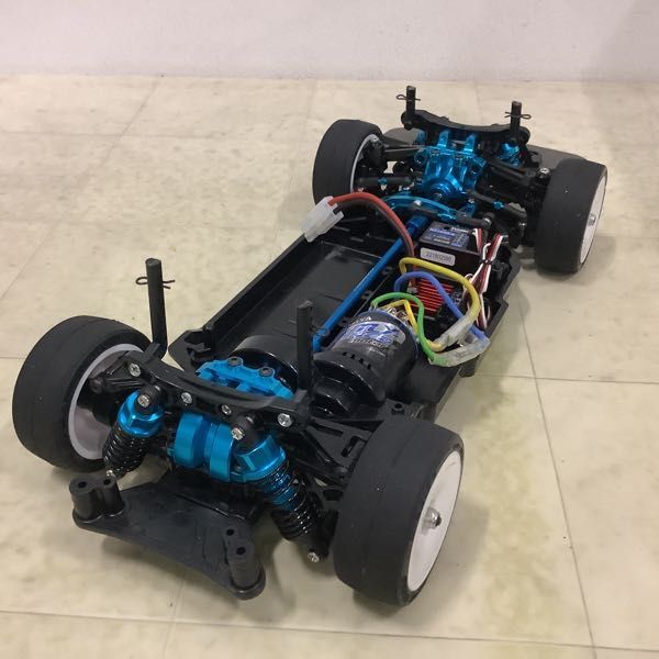 1円〜 ジャンク 電動RC ラジコンカー シャーシ、タイヤ、フタバ R314SB-E 受信機、タミヤ ライトチューンモーター 等の画像2