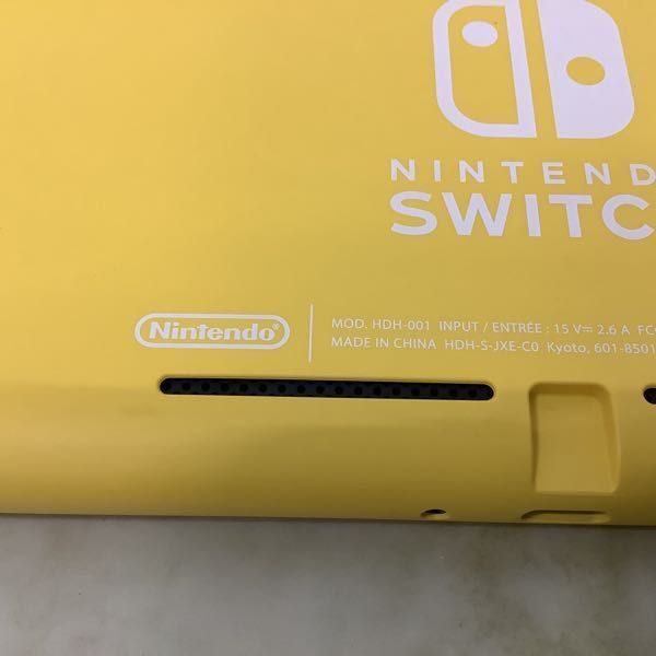 1円〜 動作確認/初期化 Nintendo Switch Lite HDH-001 イエロー ポーチ付の画像5