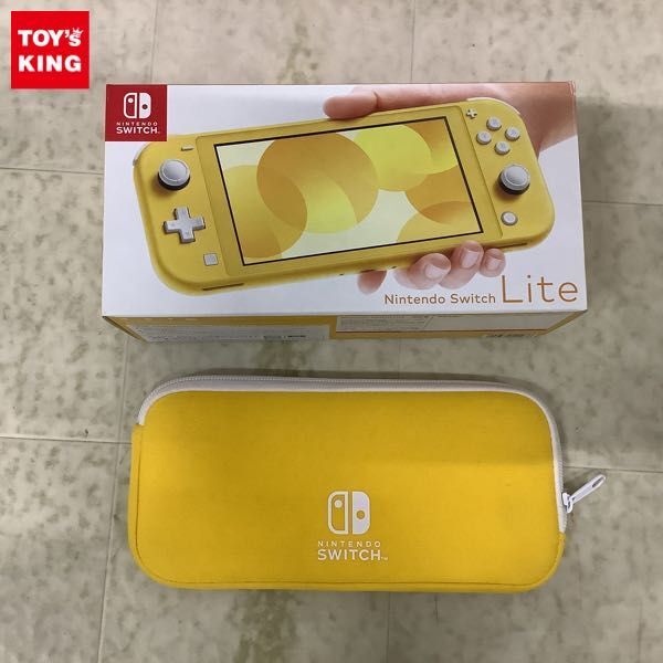 1円〜 動作確認/初期化 Nintendo Switch Lite HDH-001 イエロー ポーチ付の画像1