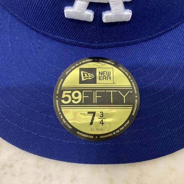 1円〜 NEW ERA MLB ロサンゼルス・エンゼルス ベースボールキャップ ブルー 7 3/4 61.5cm_画像4