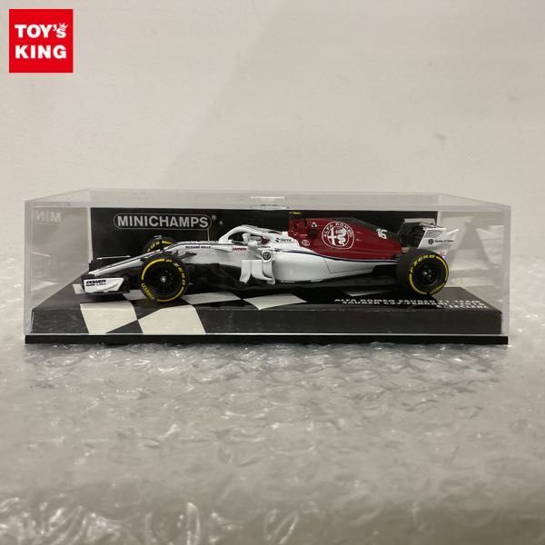 1円〜 破損 ミニチャンプス 1/43 アルファロメオ SAUBER F1 TEAM SAUBER C37-FERRARI- 2018 C.LECLERC_画像1