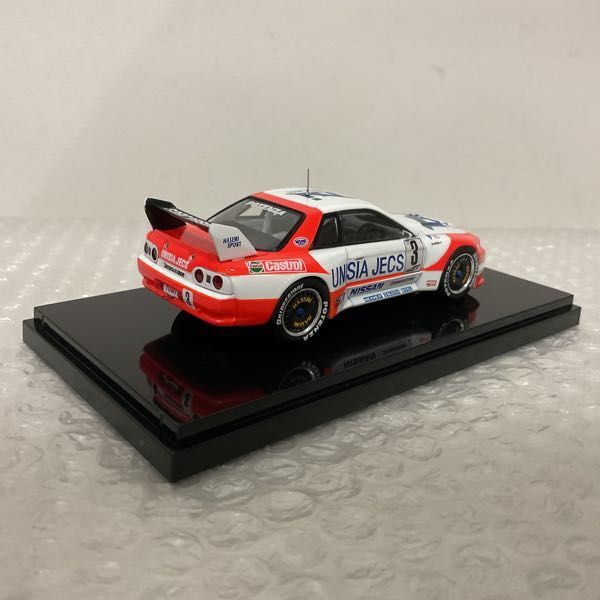 1円〜 エブロ 1/43 UNISIA JECS スカイライン R32 JGTC 1994 ホワイト/オレンジの画像3