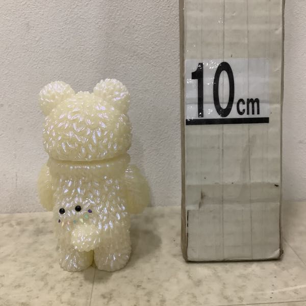 1円〜 INSTINCTOY Muckey Meets Fluffy ホワイト ソフビの画像4