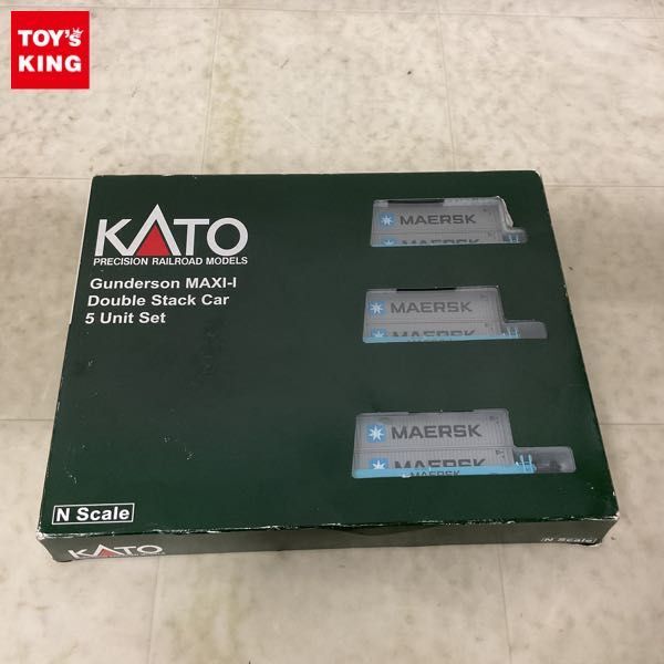 1円〜 KATO 106-6157 MAXI-I MAERSK 5両セット MAERSKコンテナ搭載_画像1