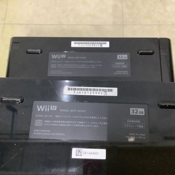 1円〜 初期化済 箱無 ニンテンドー Wii U 本体 WUP-101（01）クロ 32GB、GAME PAD WUP-010 クロ_画像7