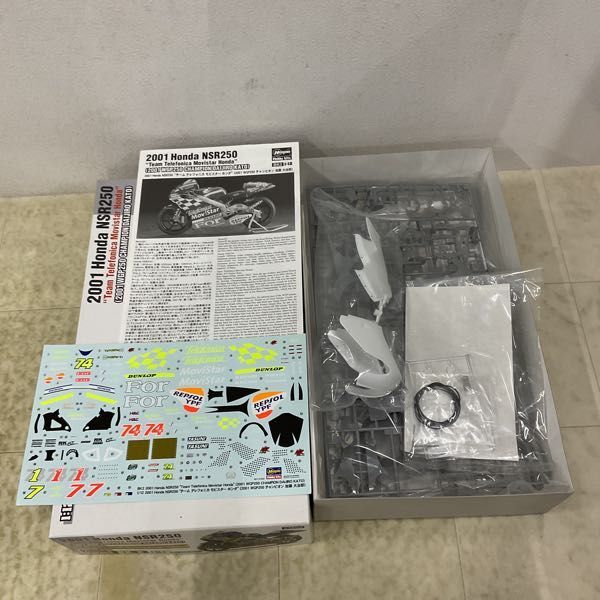 1円〜 ハセガワ 1/12 2001 ホンダ NSR250 チーム テレフォニカ モビスター ホンダ 2001 WGP250 チャンピオン 加藤 大治郎_画像2