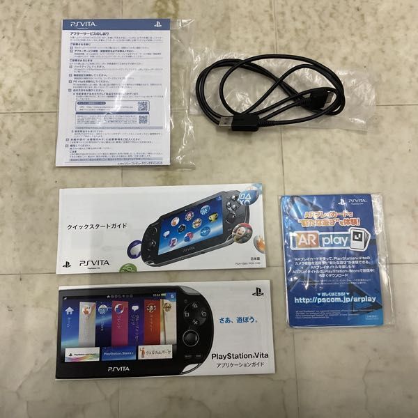 1円〜 欠品 動作確認/初期化済 PS Vita Wi-Fiモデル PCH-1000 本体 コズミック・レッドの画像8