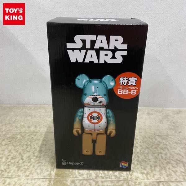 1円〜 未開封 Happyくじ STAR WARS 特賞 BE@RBRICK ベアブリック 400% BB-8の画像1