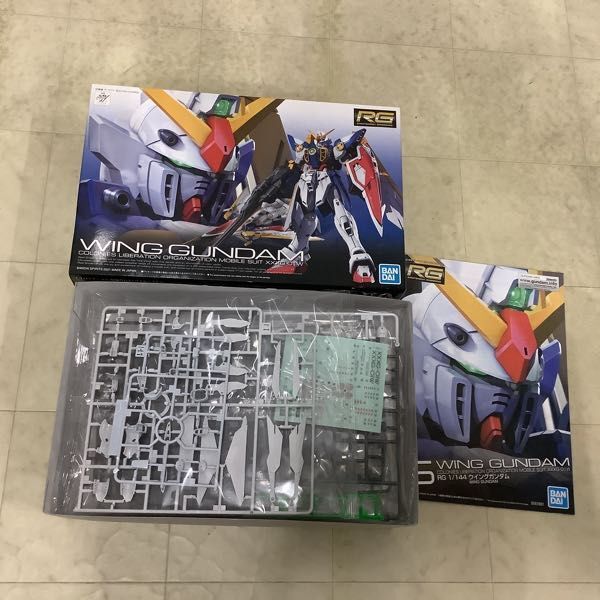 1円〜 RG 1/144 新機動戦記ガンダムW ウイングガンダム、機動戦士ガンダムUC ユニコーンガンダム_画像2