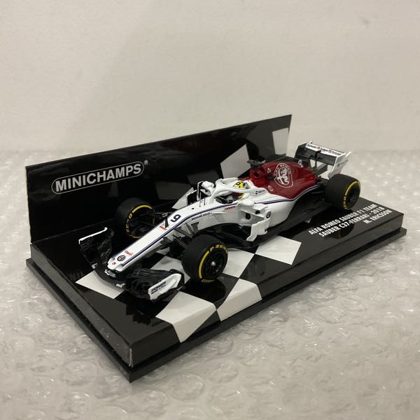 1円〜 破損 ミニチャンプス 1/43 アルファロメオ SAUBER F1 TEAM SAUBER C37-FERRARI- 2018 M.ERICSSONの画像2