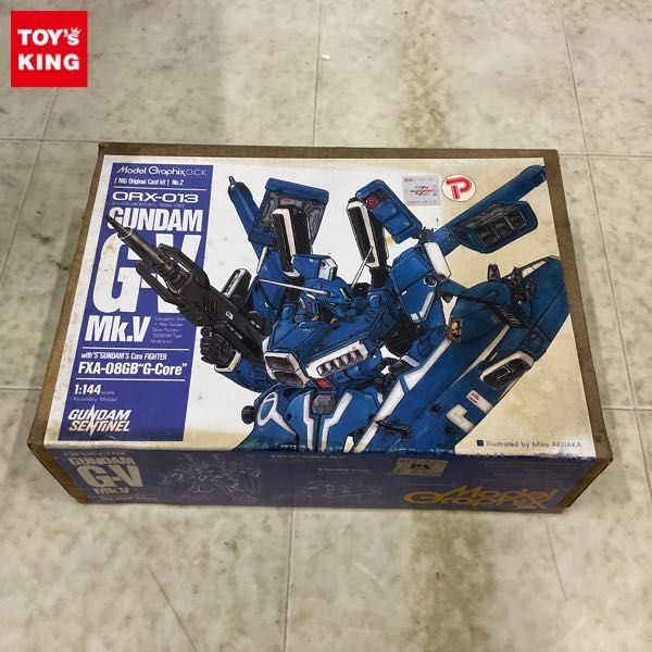 1円〜 ジャンク モデルグラフィックス 1/144 ガンダム・センチネル ORX-013 ガンダム MkV with FXA-08GB G-コア ガレージキット_画像1