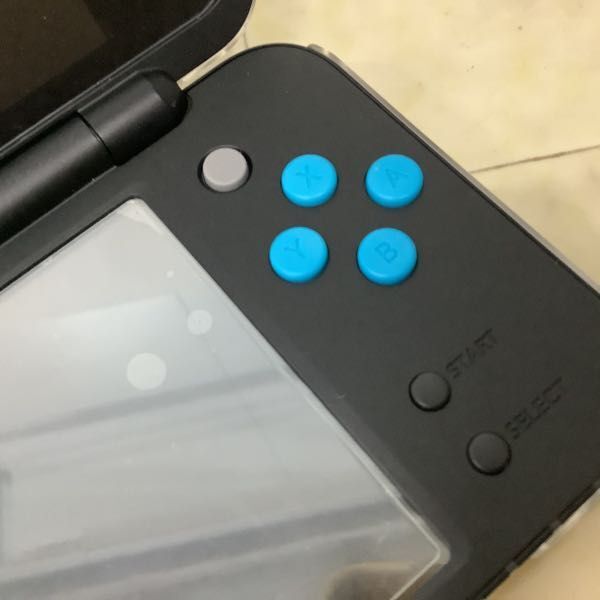 1円〜 動作確認済/初期化済/箱無 NEW Nintendo 2DS LL ブラック × ターコイズ_画像5