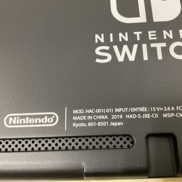 1円〜 動作確認/初期化済 箱無 Nintendo Switch HAC-001(-01) 本体 Joy-Con ネオンブルー ネオンレッド_画像4