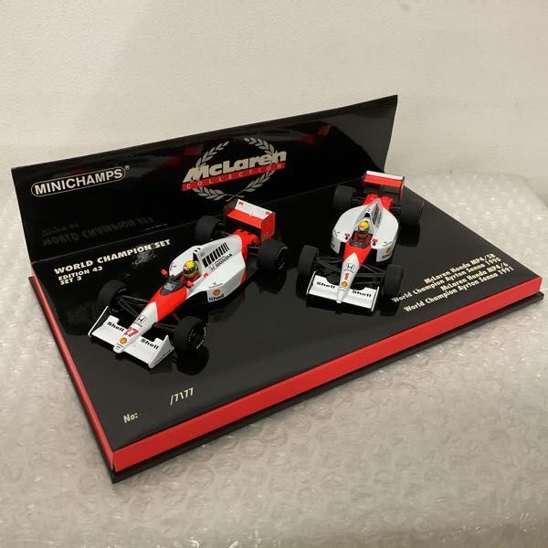 1円〜 ミニチャンプス 1/43 ワールドチャンピオンセット3 マクラーレン ホンダ MP4/5B 1990 MP4/6 1991 アイルトン・セナの画像2