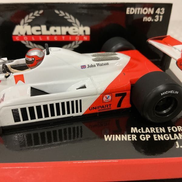 1円〜 ミニチャンプス 1/43 マクラーレン フォード MP4 Winner GP England 1981 J.ワトソンの画像4